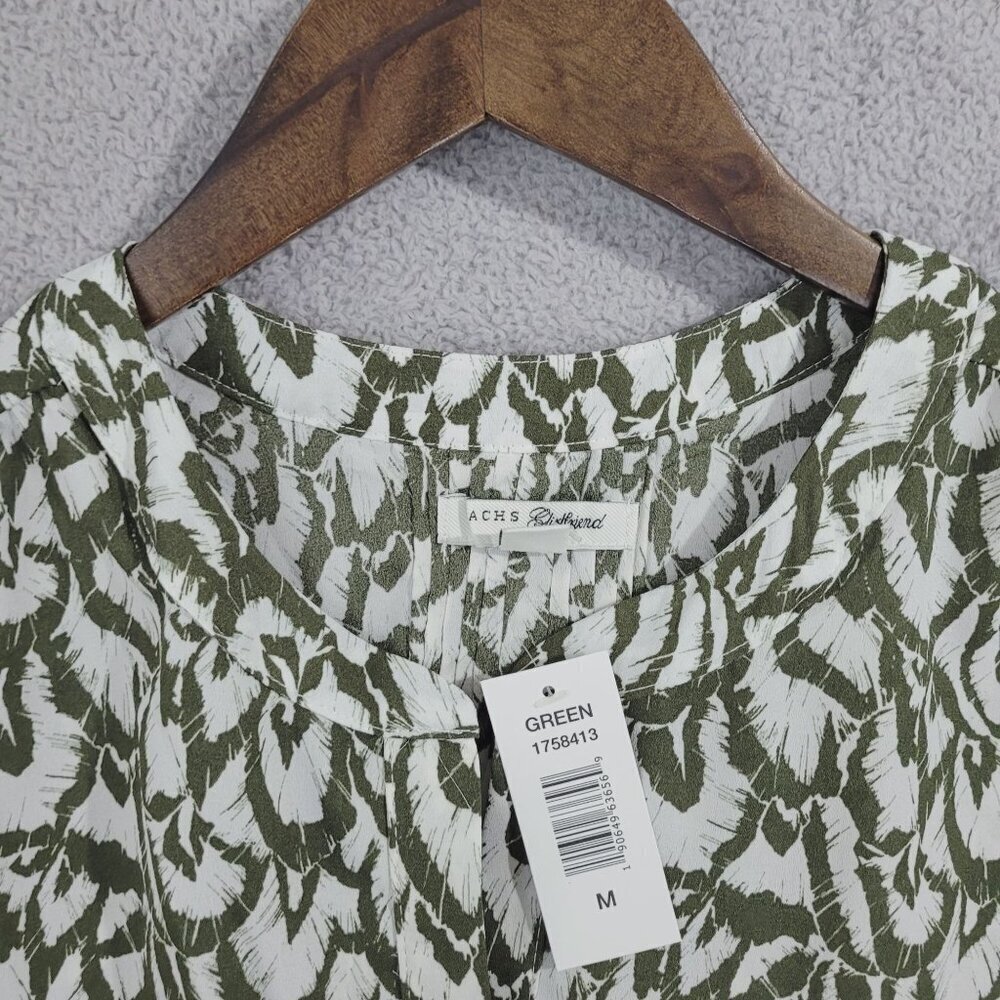 NEW Jachs Girlfriend Womens Printed Blouse 3/4 Sleeves Lightweight Size M// 25CT - Picture 8 of 13